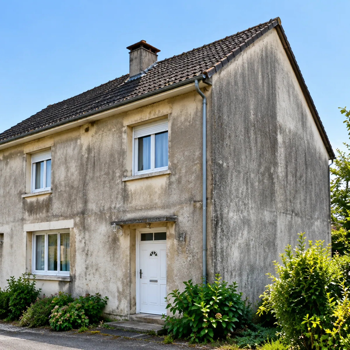 Ravalement de façade, avant les travaux