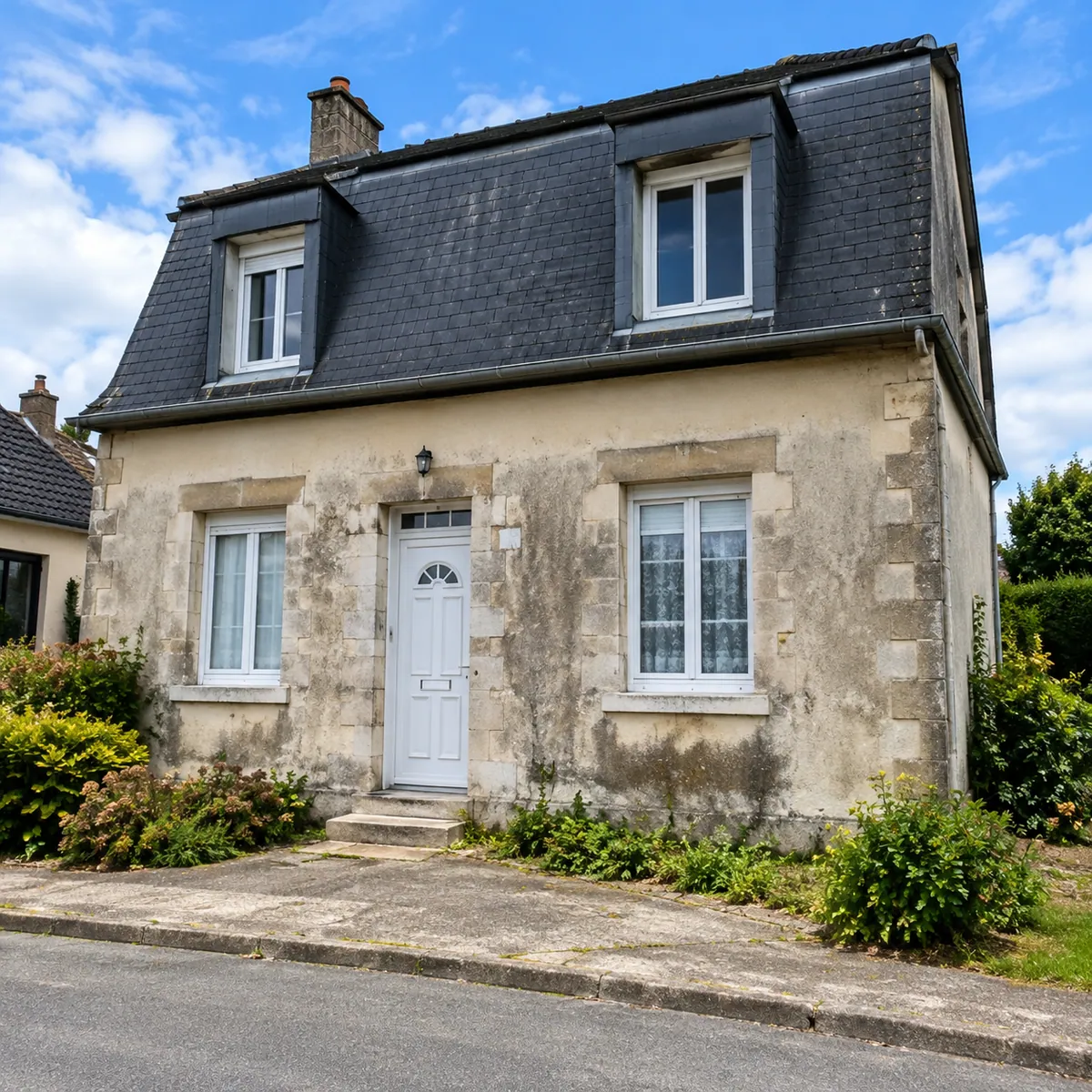 Ravalement de façade, avant les travaux