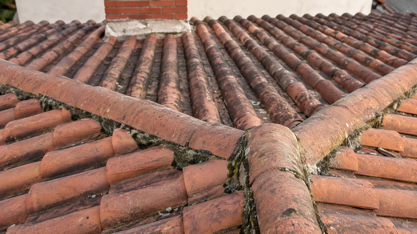 Réfection de faîtage, avant les travaux